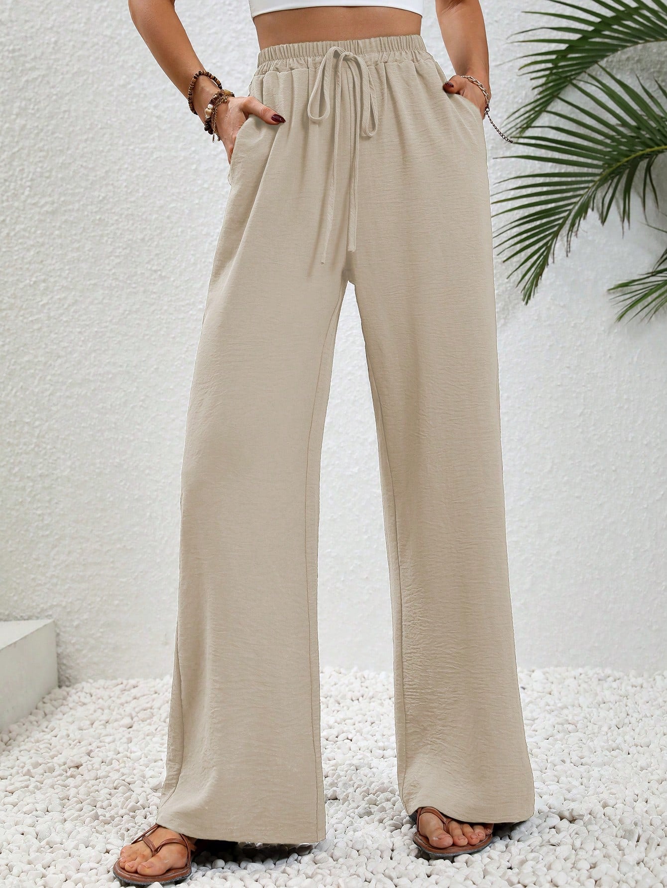 BEIGE FLAPPER TROUSER