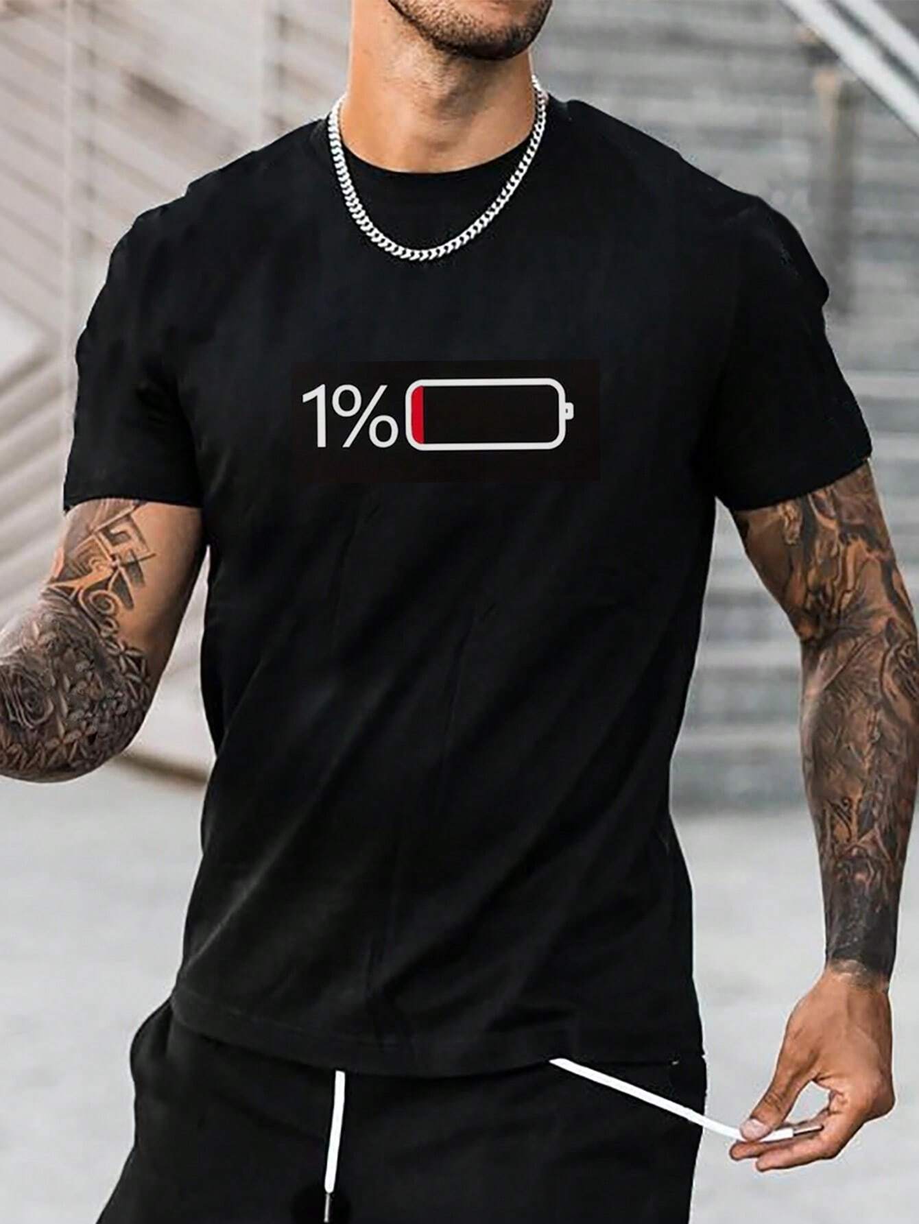 1% round neck Tee
