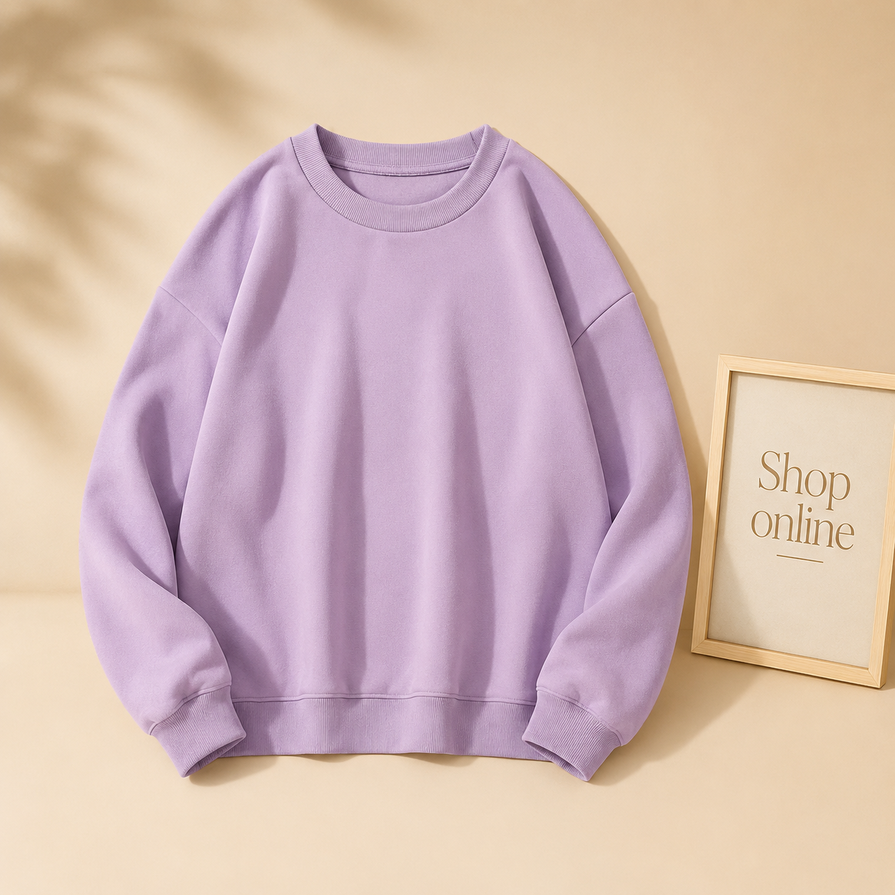 PLAIN LILAC SWEATSHIRT