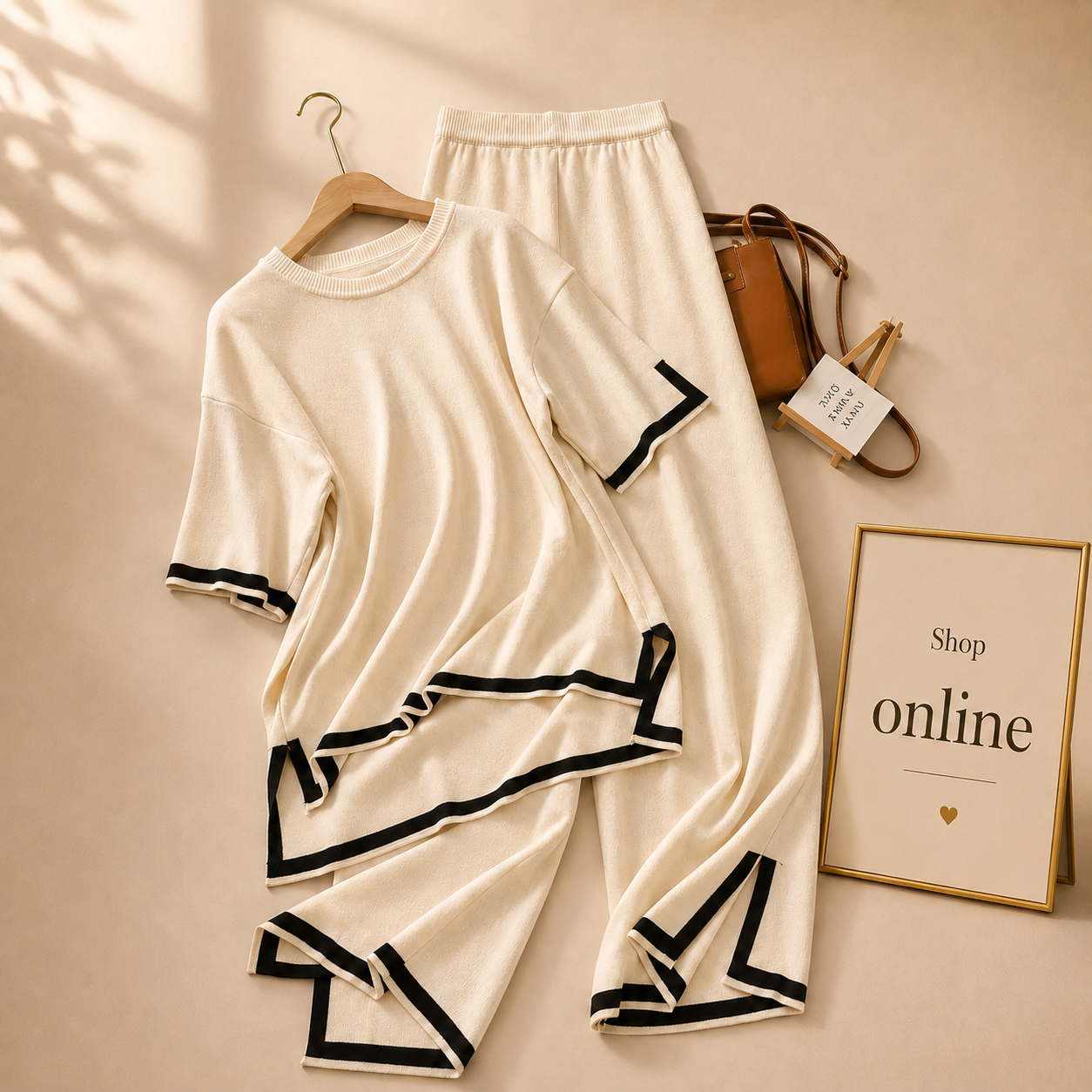 WHITE SUMMER LINING TRACKSUIT