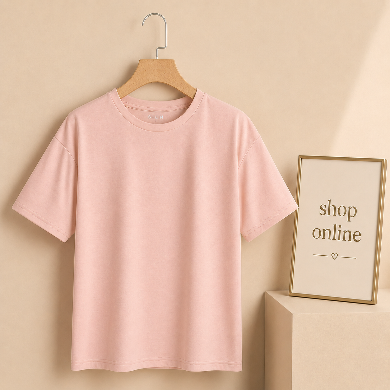 PLAIN BABY PINK TSHIRT