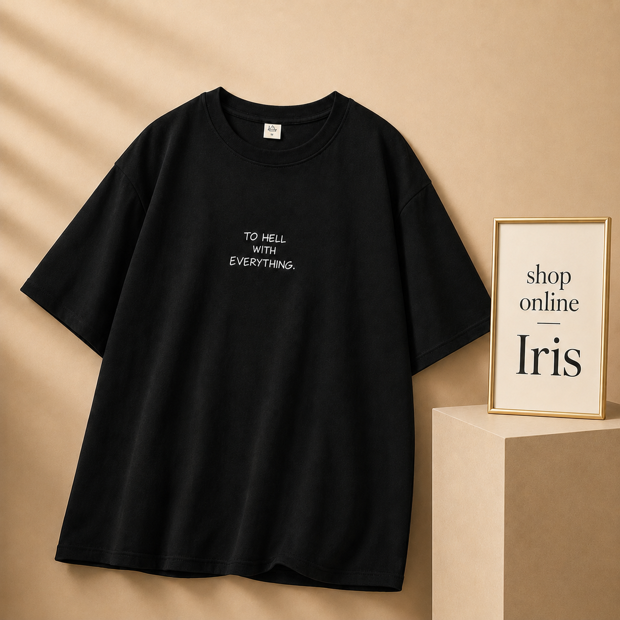 BLACK TSHIRT TO HELL WITH