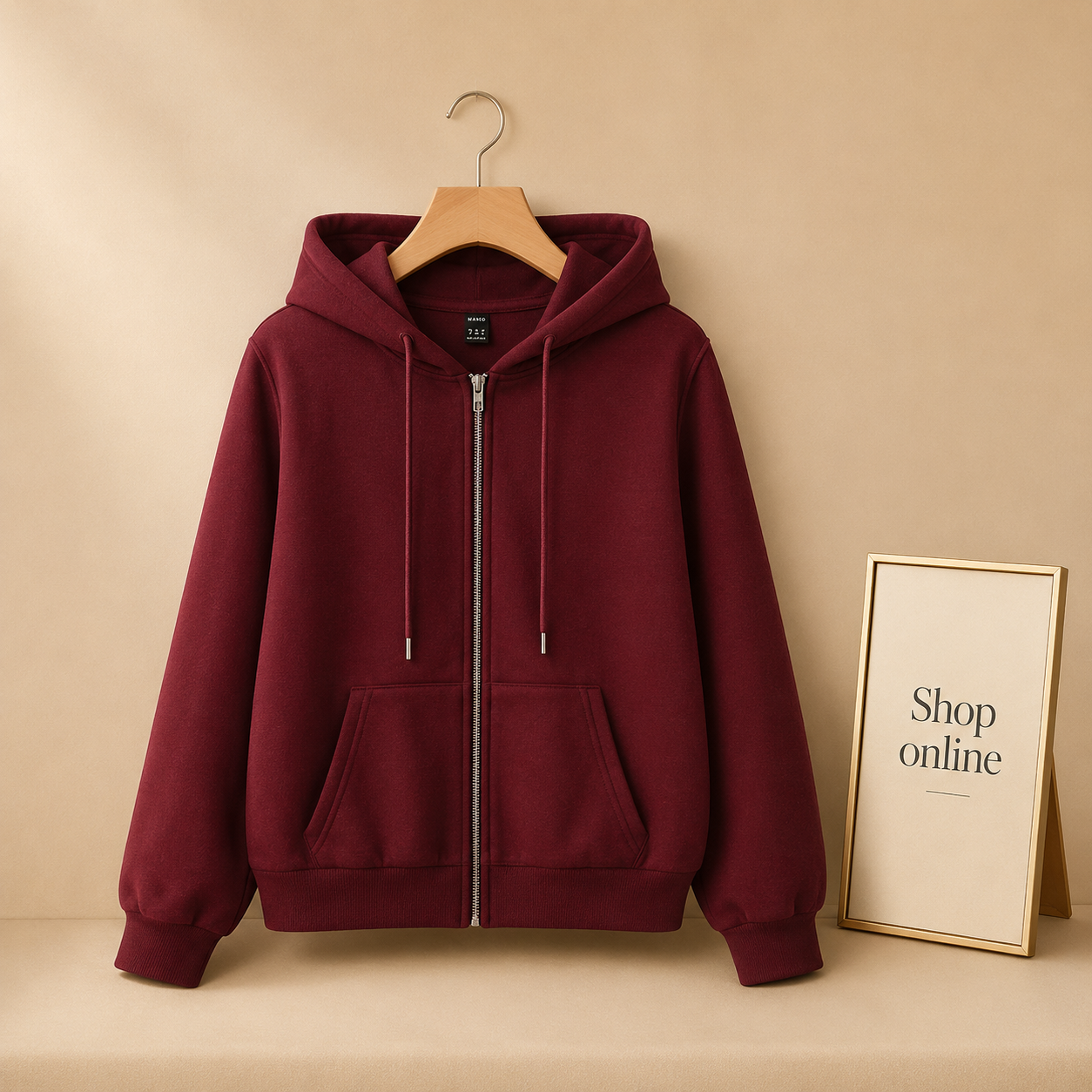 MAROON ZIPPER