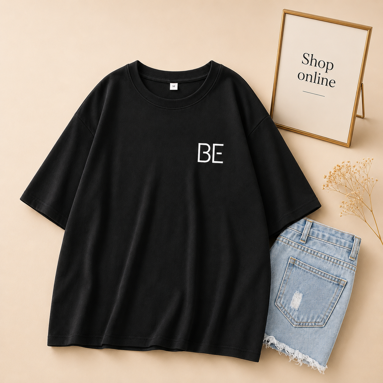 BLACK TSHIRT BE ON POCKET