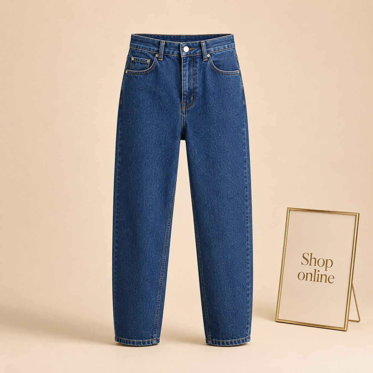 MID BLUE MOM JEANS
