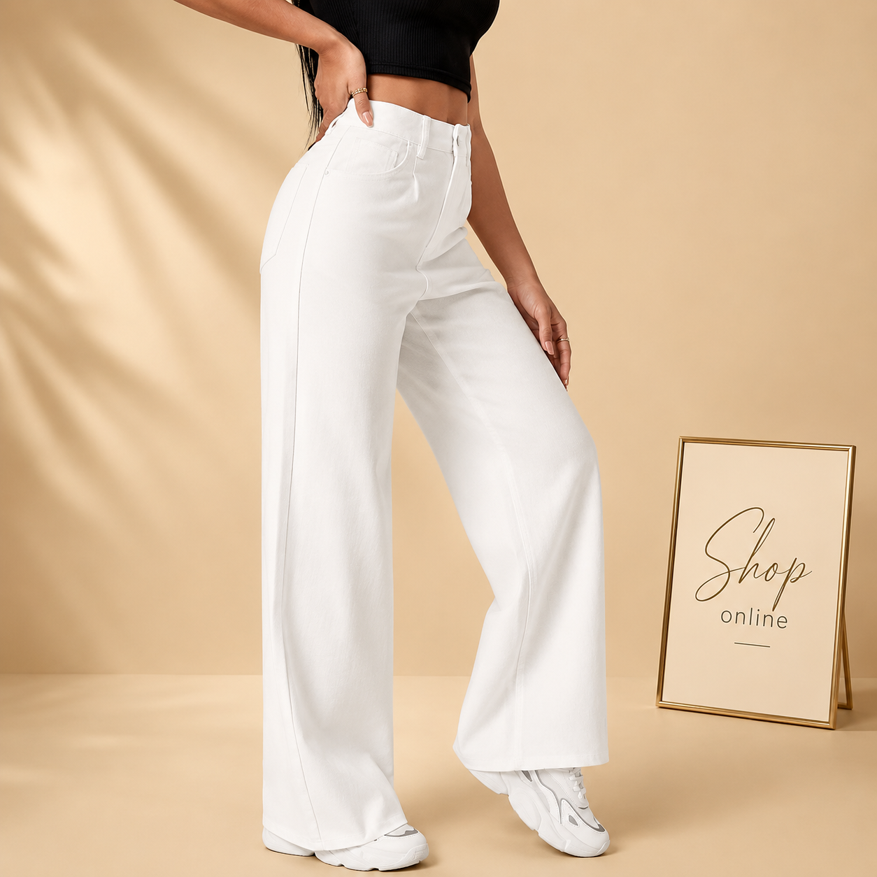 White
Wide Leg