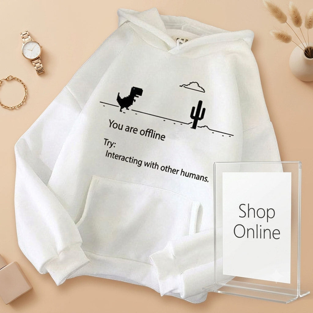 WHITE HOODIE OFFLINE