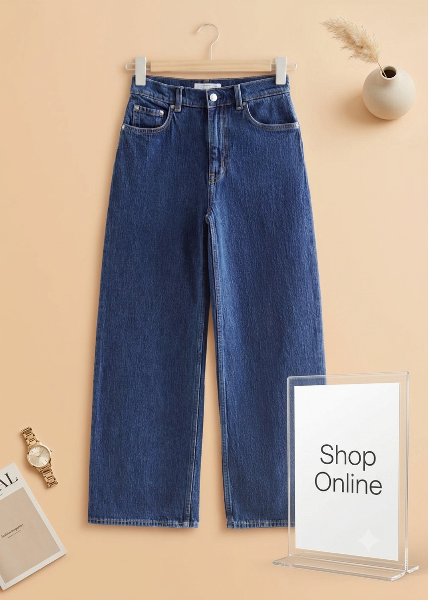 Dark Blue wide Leg