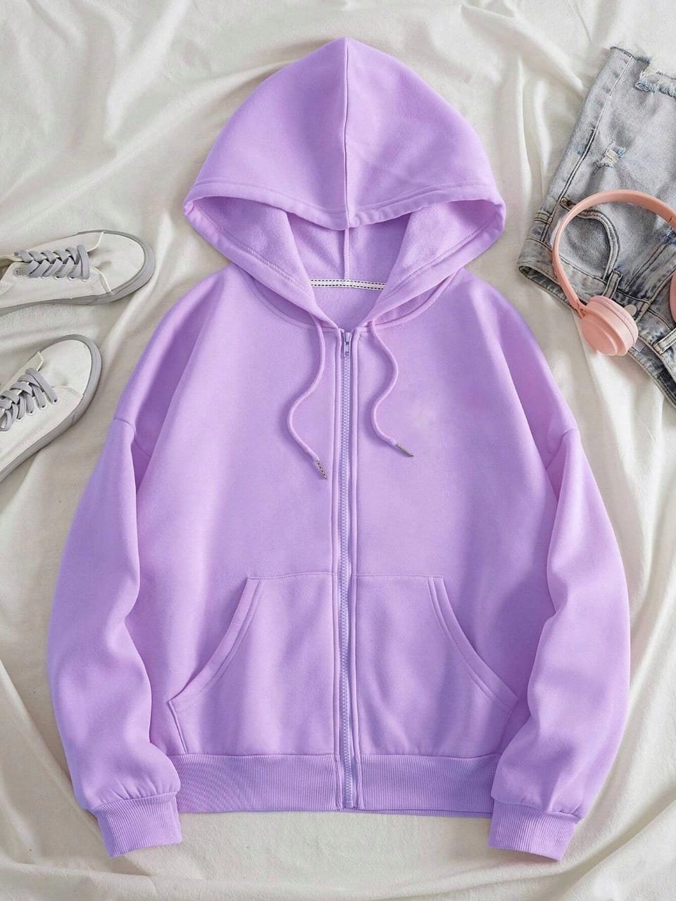Basic Lilac Zipper