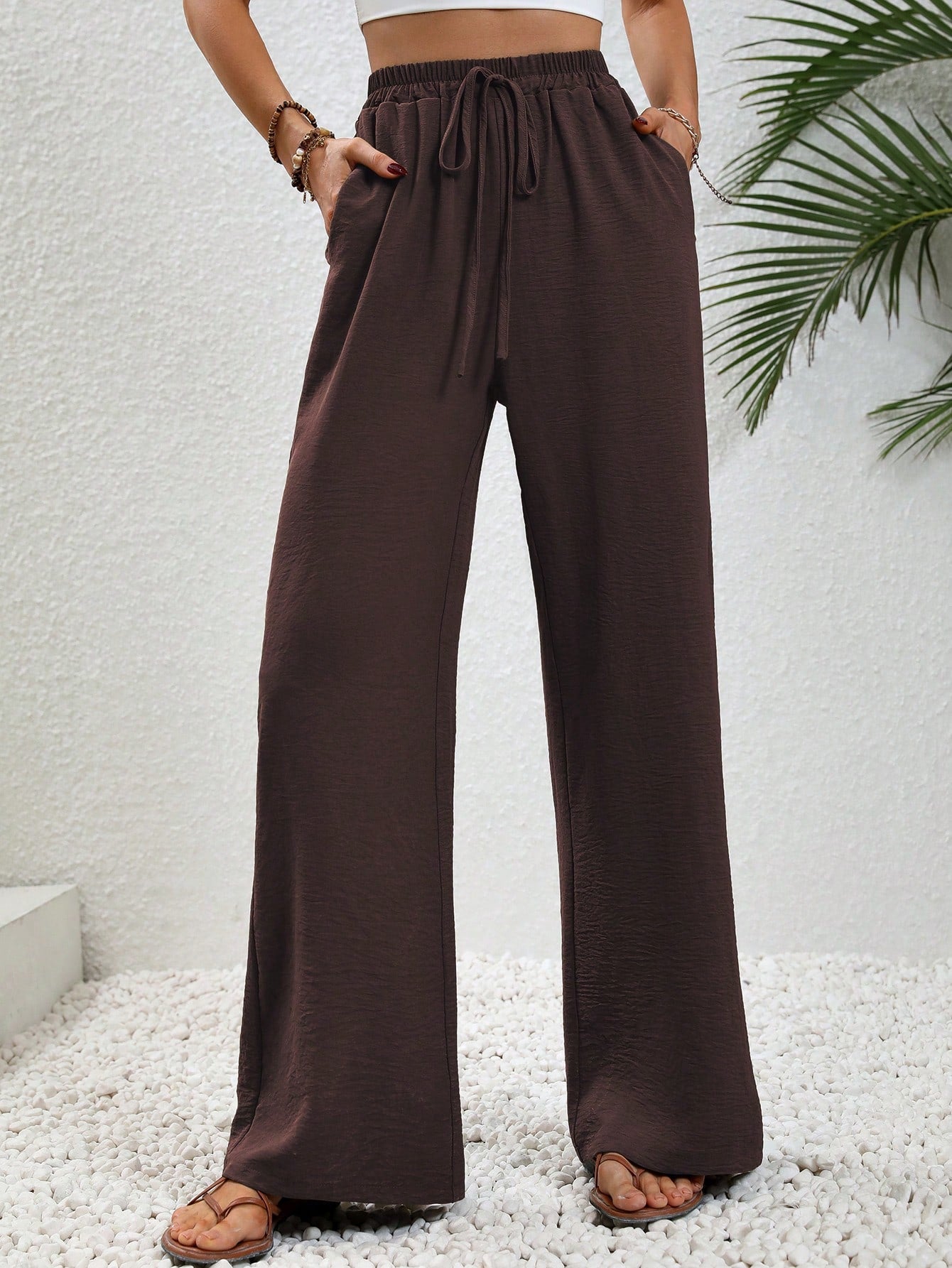 BROWN FLAPPER TROUSER
