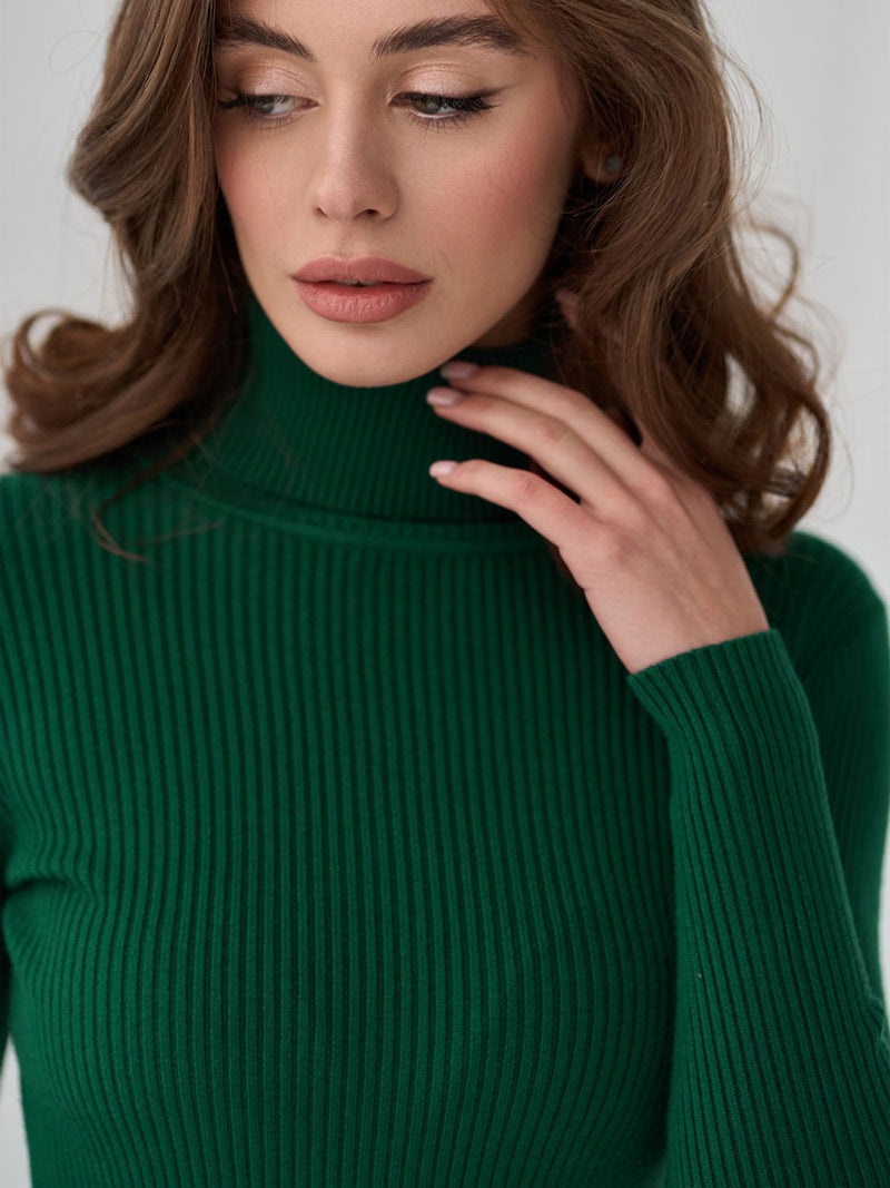 BOTTLE GREEN HIGH NECK