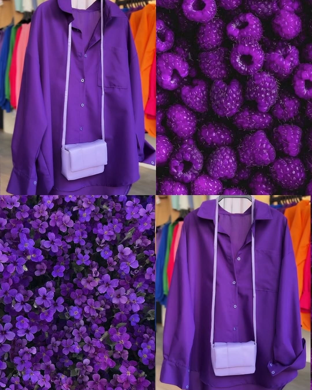 Purple Button Down