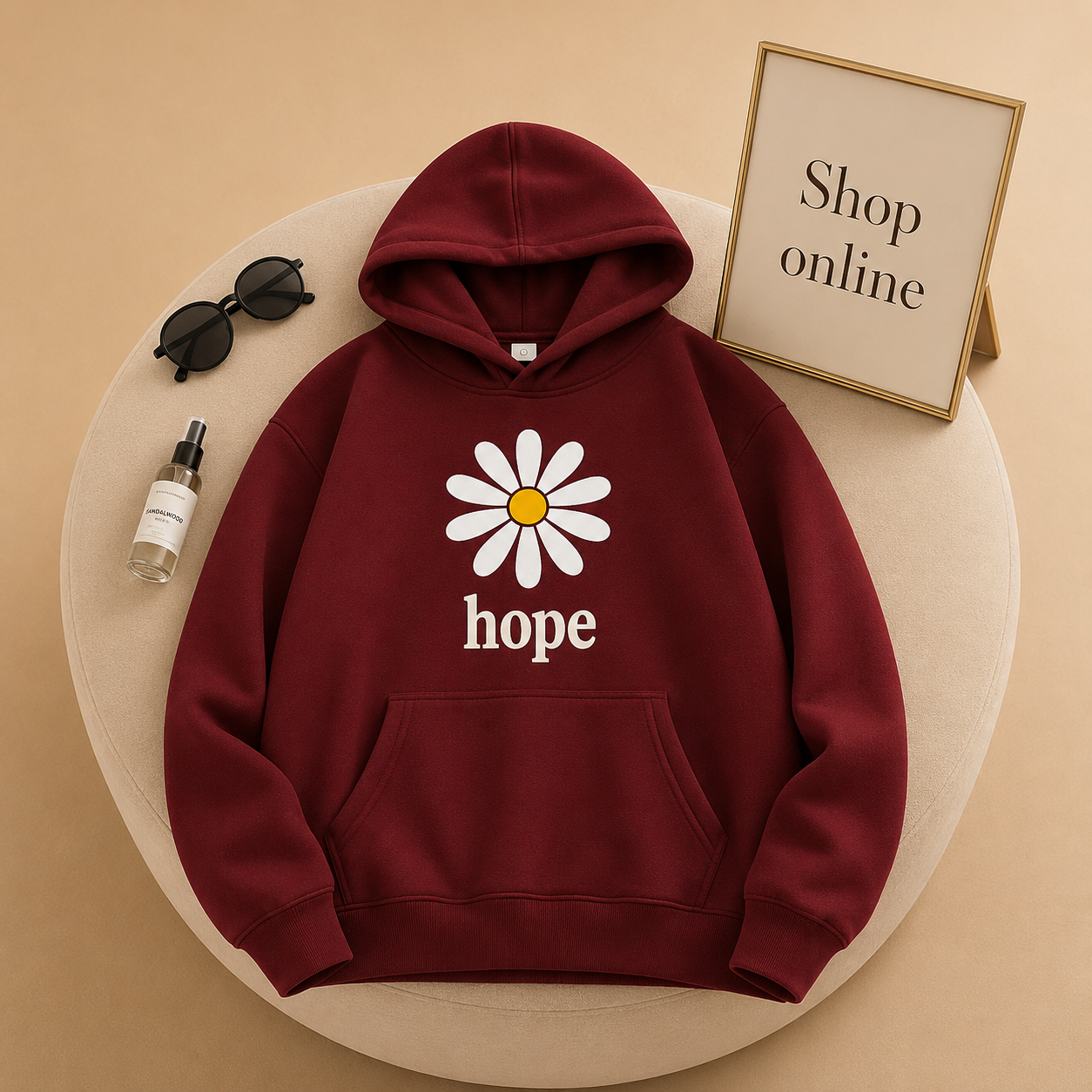 MAROON HOOD HOPE SUNFLOWER