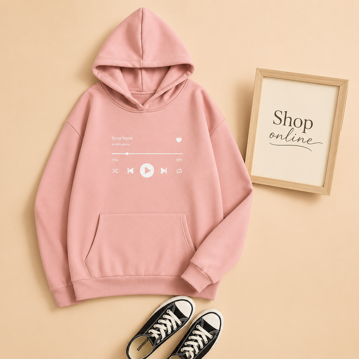 PINK SONG NAME HOODIE