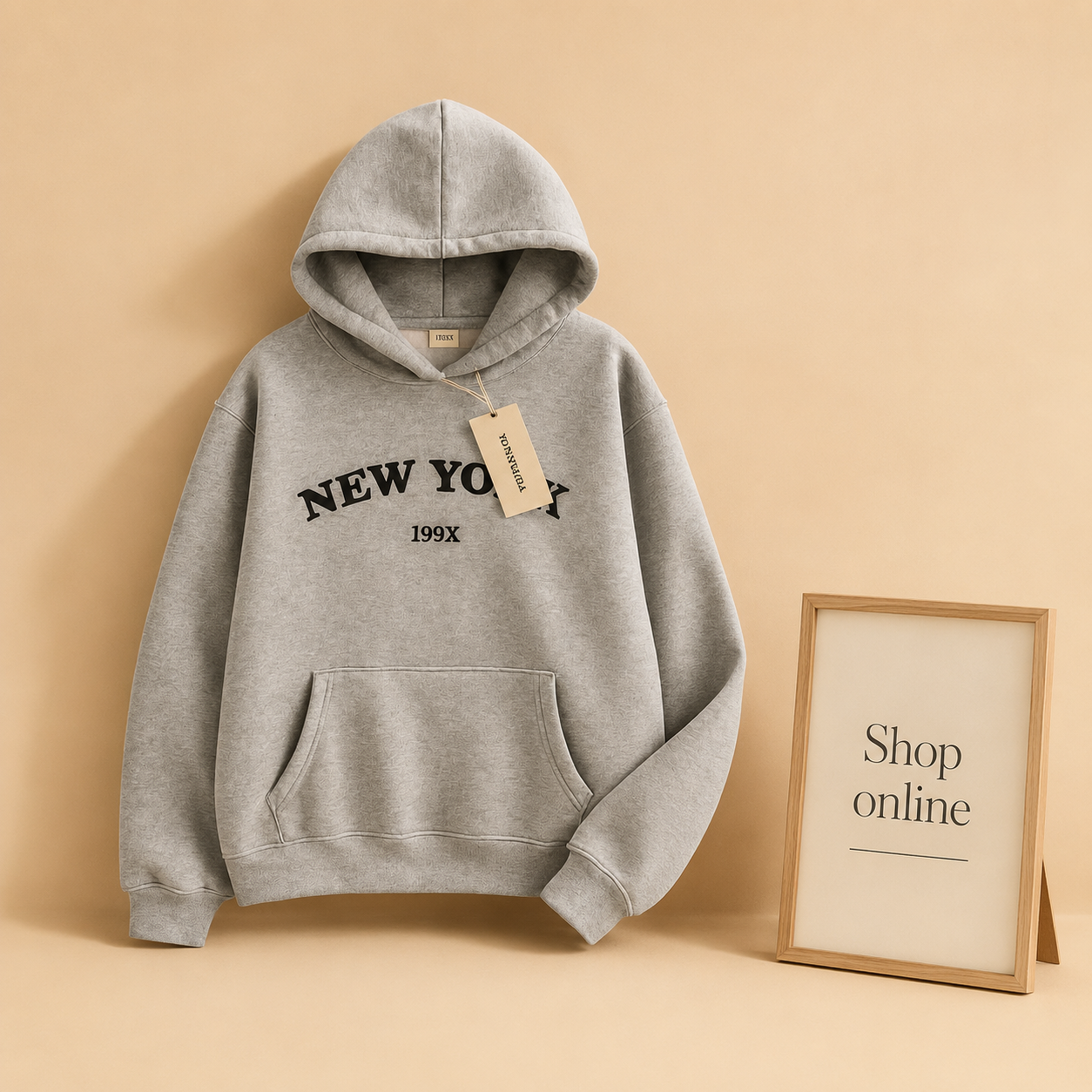 NEW YORK GREY HOODIE