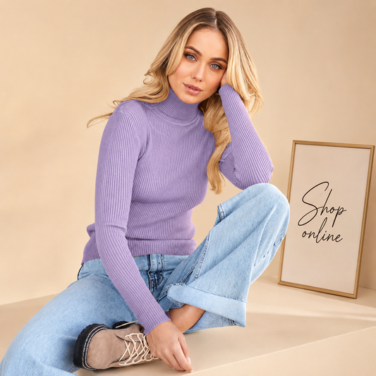 LILAC HIGH NECK