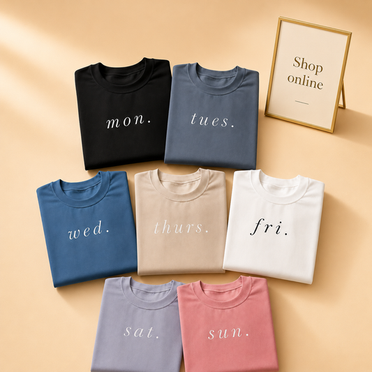WEEK DAYS PACK OF 7 TSHIRTS