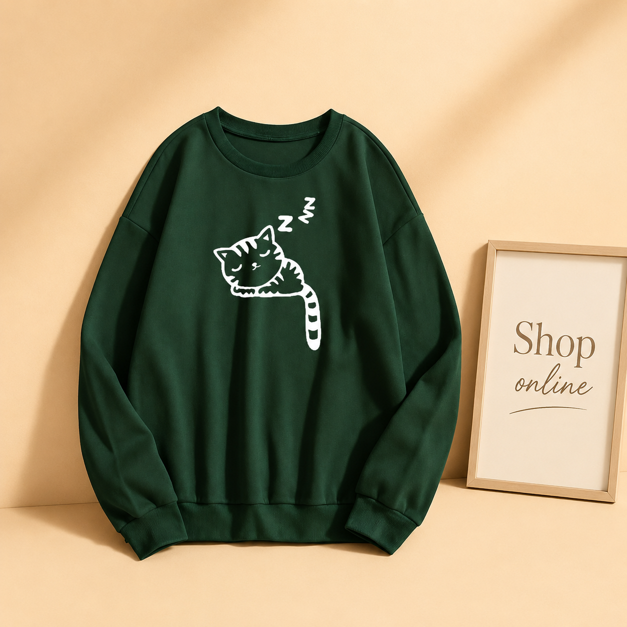 SLEEPY CAT SWEATSHIRT