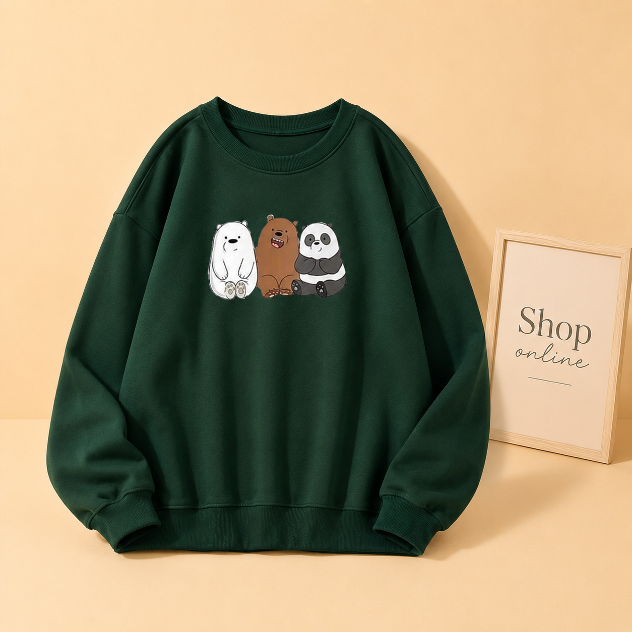 THREE BEAR FRIENDS SWEATSHIRT