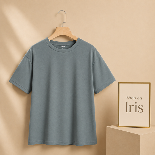 HEATHER GREY PLAIN TSHIRT
