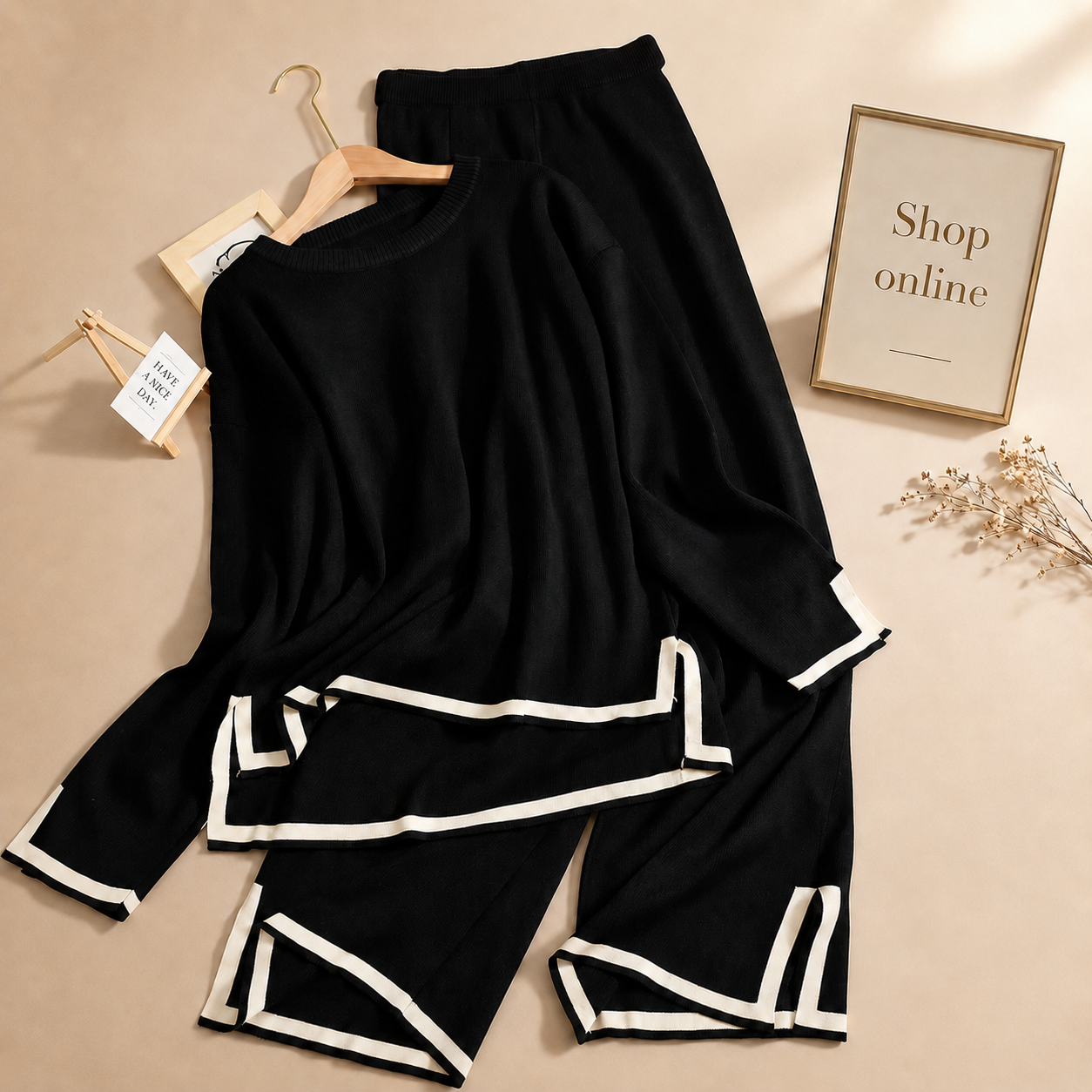 BLACK LINING TRACKSUIT