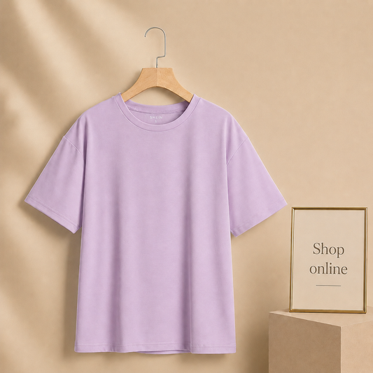 LILAC PLAIN TSHIRT