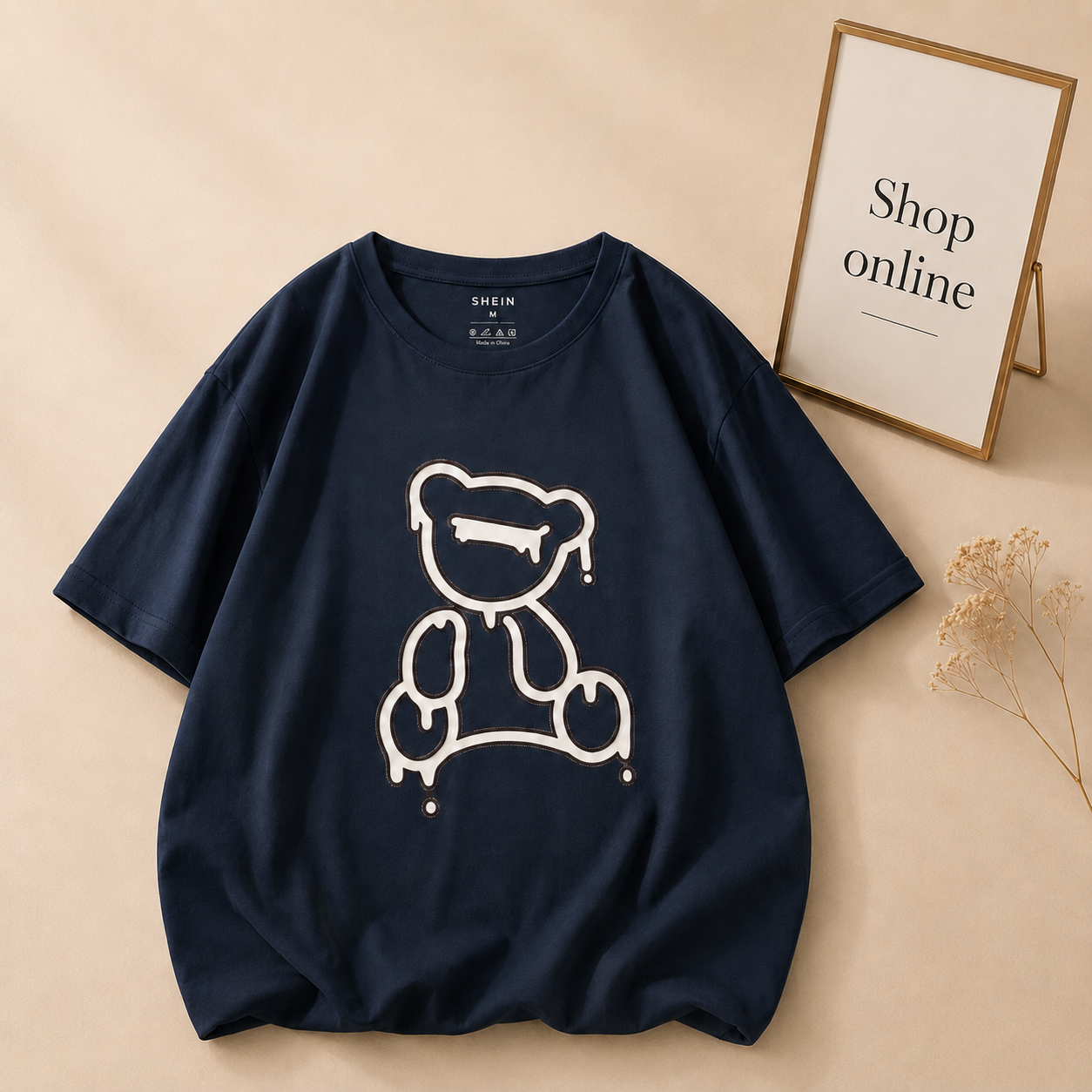 NAVY BLUE BEAR TSHIRT
