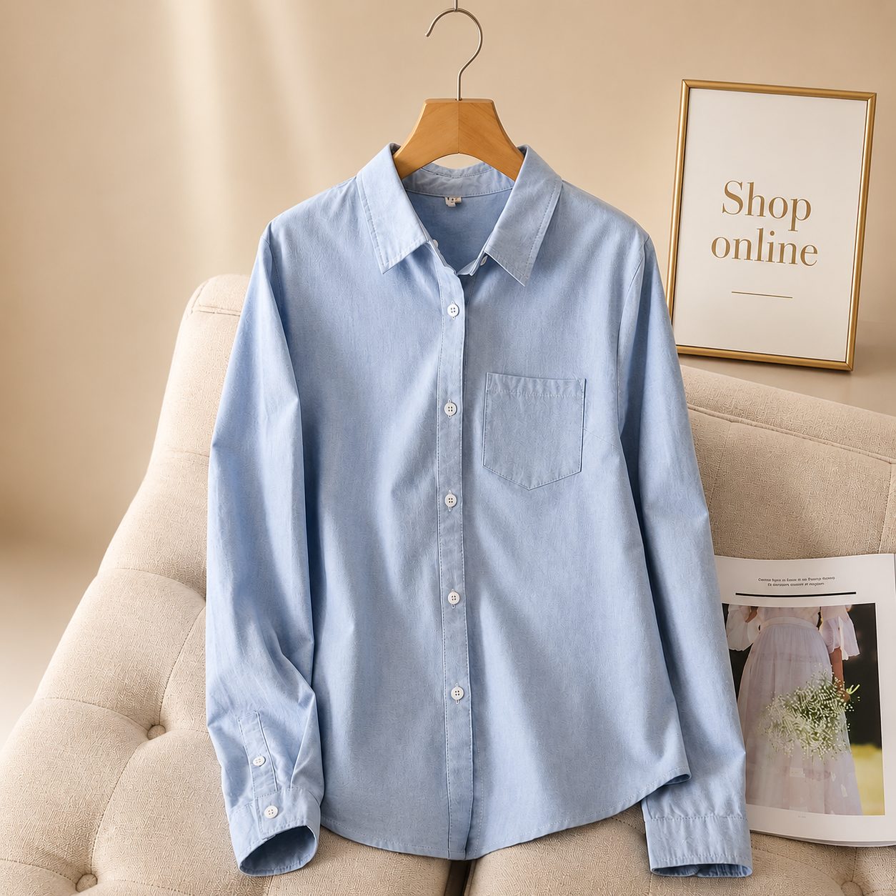 Ice Blue Formal Shirt