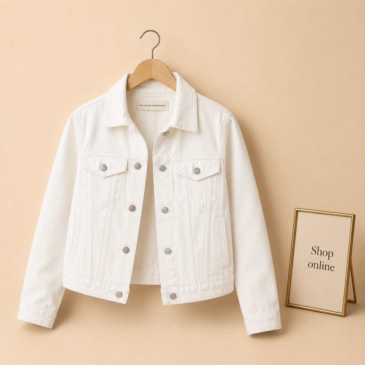 WHITE DENIM JACKET
