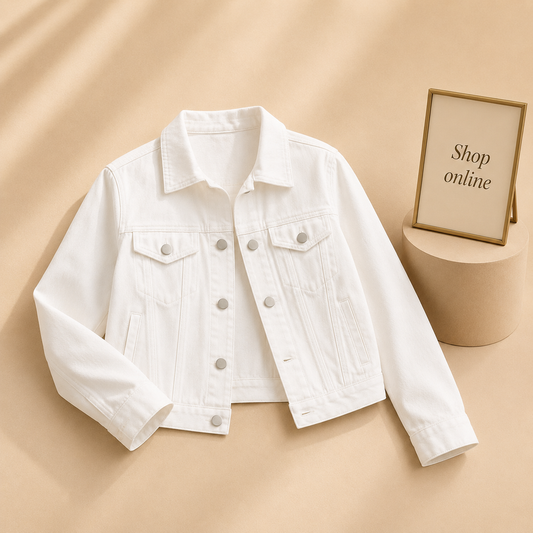 WHITE DENIM JACKET