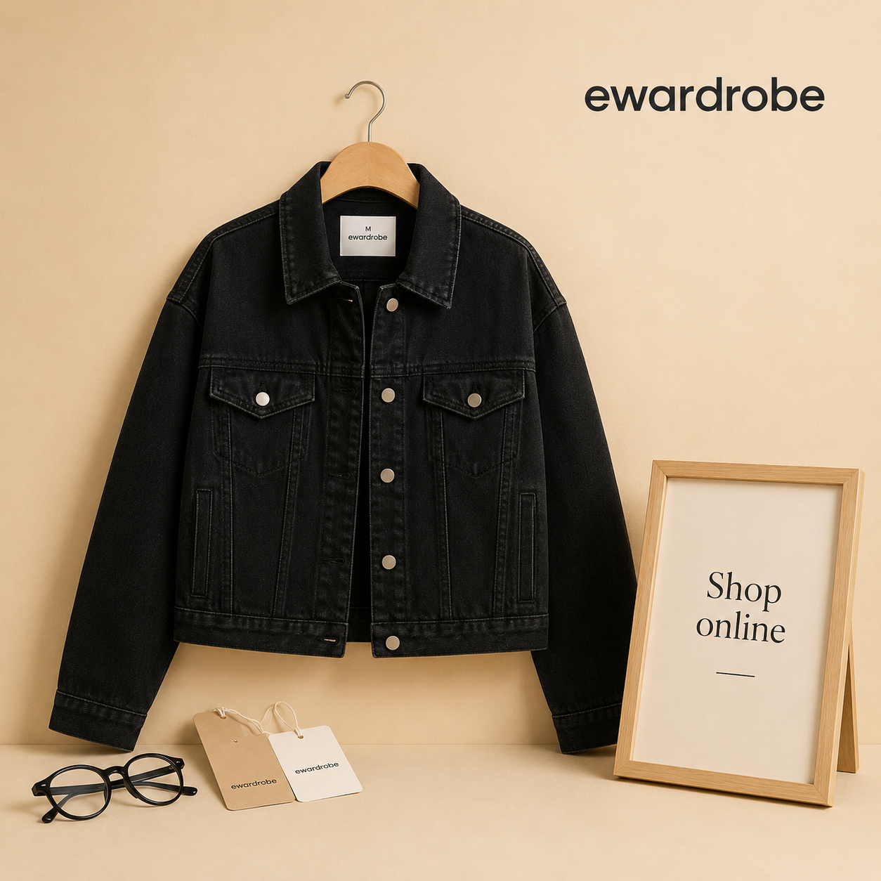 BLACK DENIM JACKET