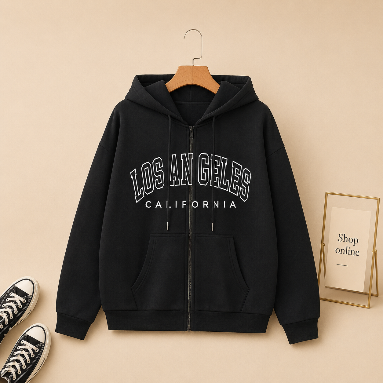 BLACK ZIPPER LOS ANGLES