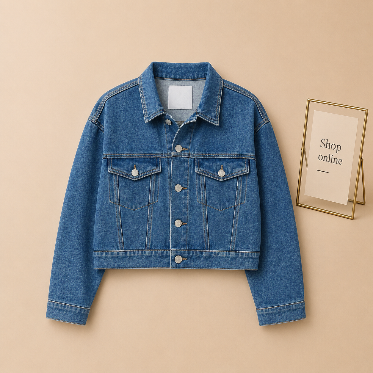 MID BLUE DENIM JACKET