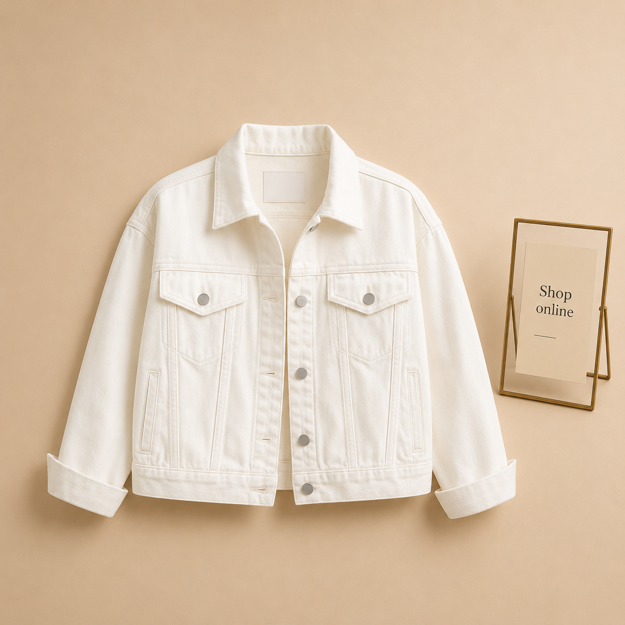 WHITE DENIM JACKET