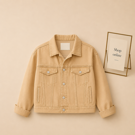 BEIGE DENIM JACKET