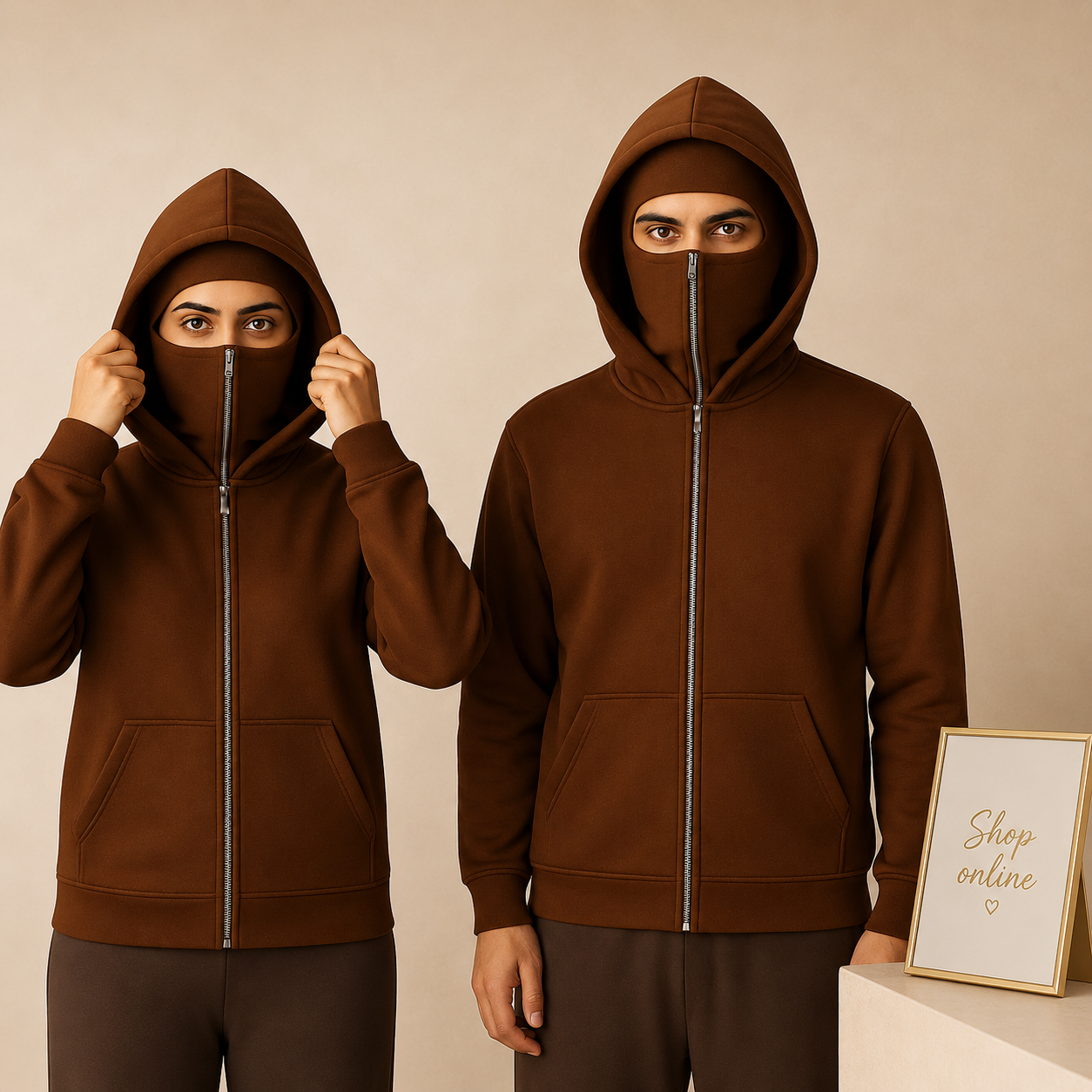 NINJA BROWN HOODIE