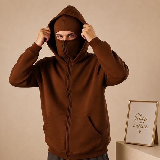 NINJA BROWN HOODIE