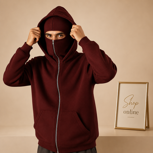 NINJA MAROON HOODIE