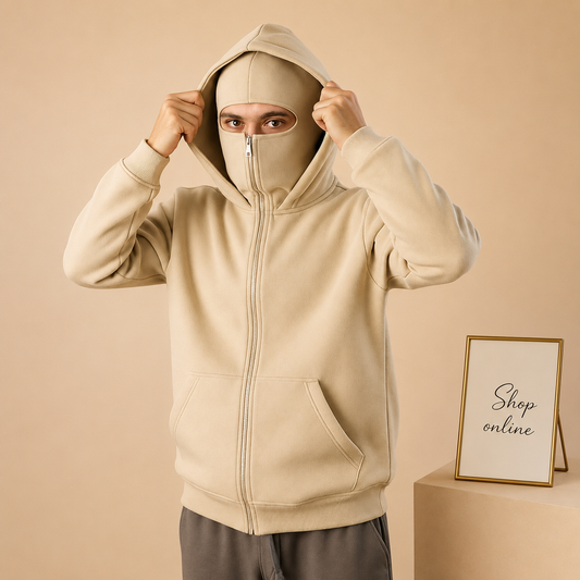 NINJA BEIGE HOODIE