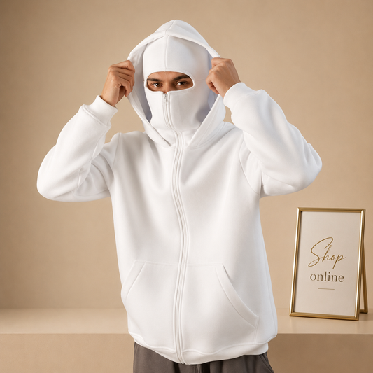 NINJA WHITE HOODIE