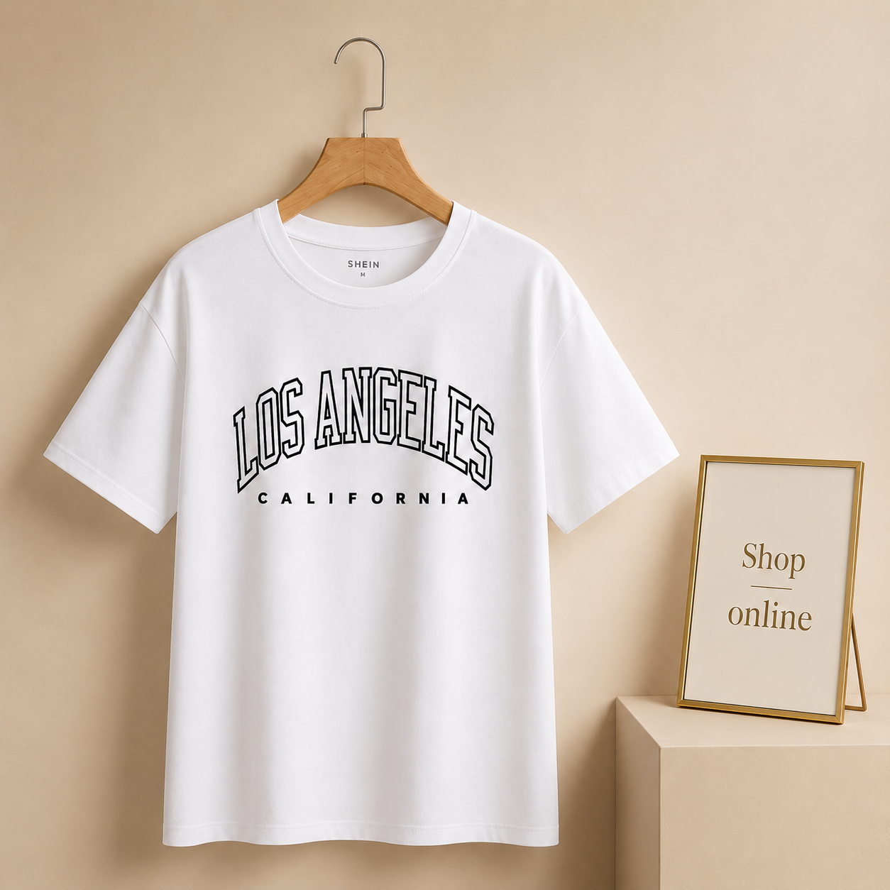 WHITE TSHIRT LOS ANGLES