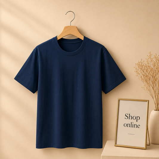 NAVY BLUE PLAIN TSHIRT