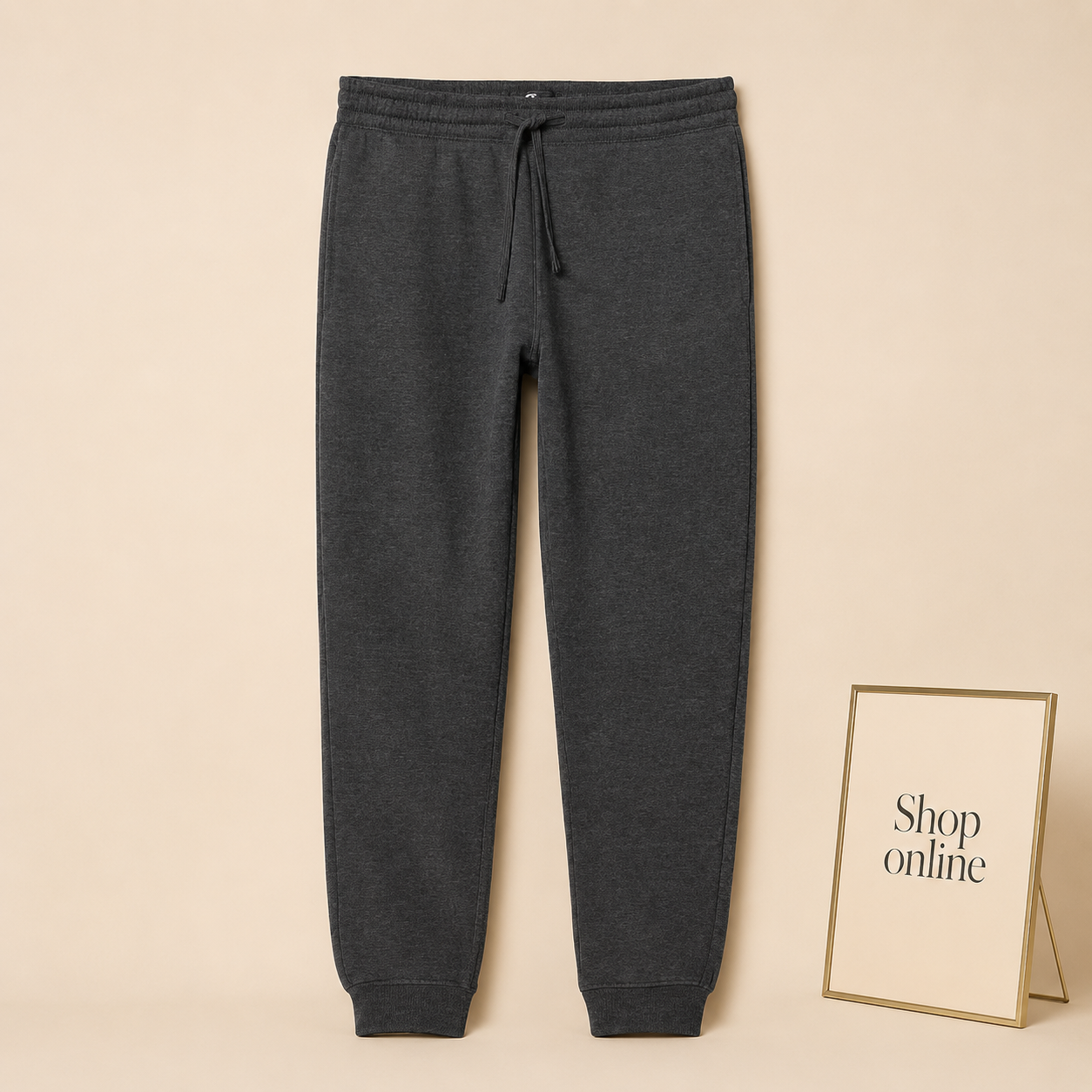 BASIC CHARCOAL TROUSER
