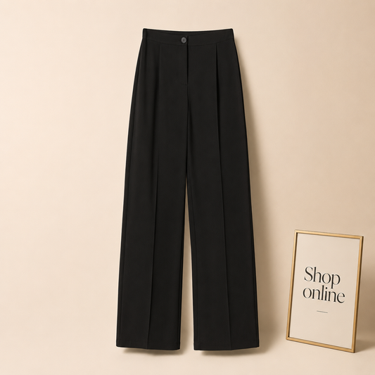 BLACK FORMAL PANT WIDE LEG