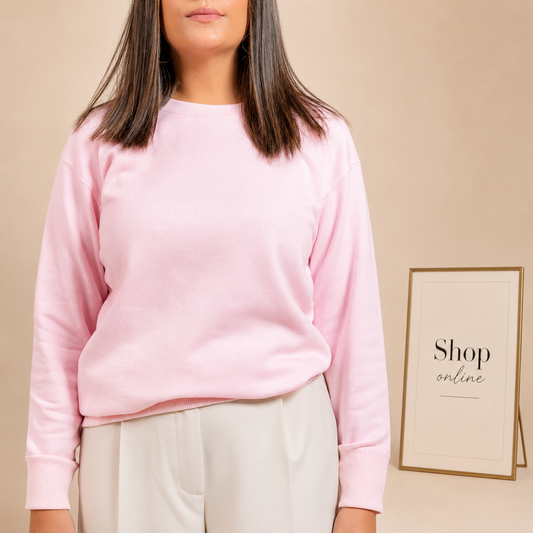 Basic Lt. Pink Sweatshirt // Women