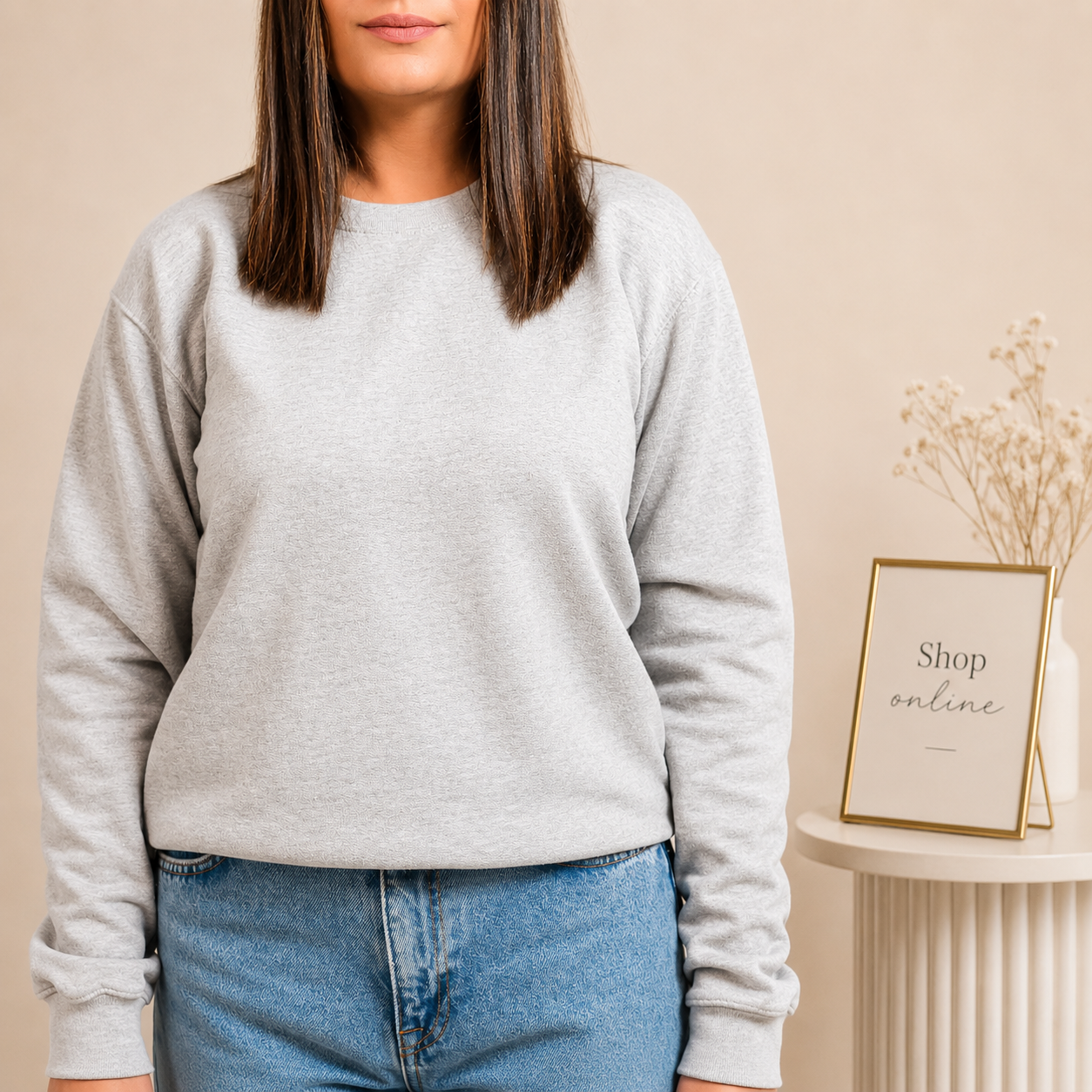Basic Lt. Grey Sweatshirt // Women