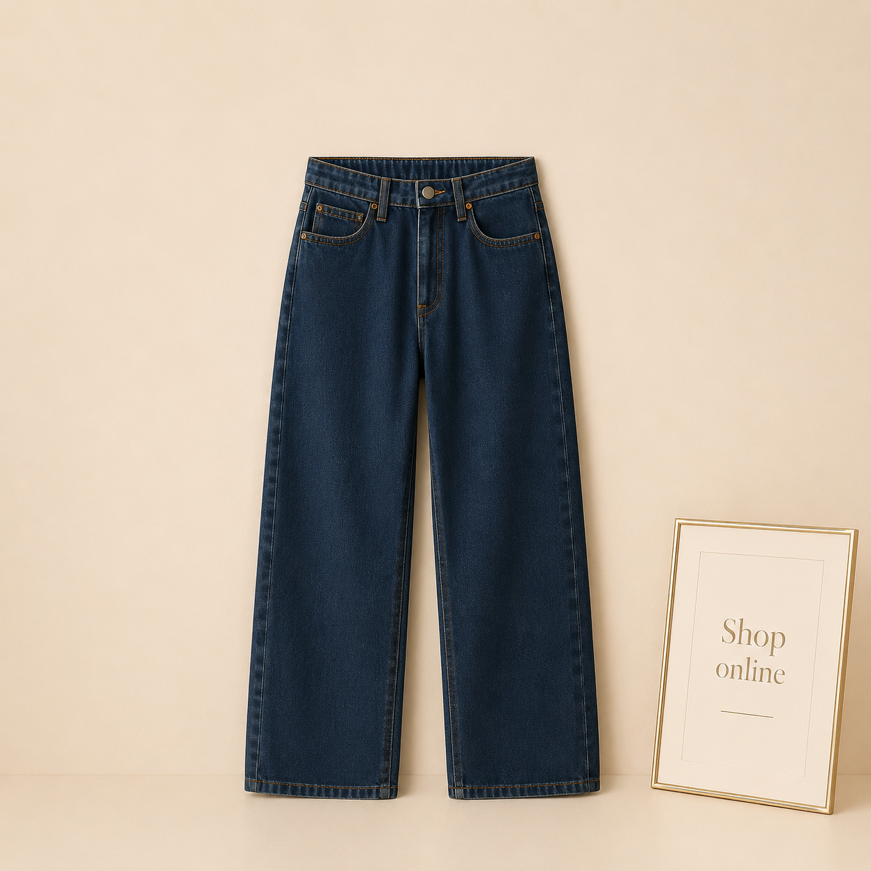 DARK BLUE WIDE LEG