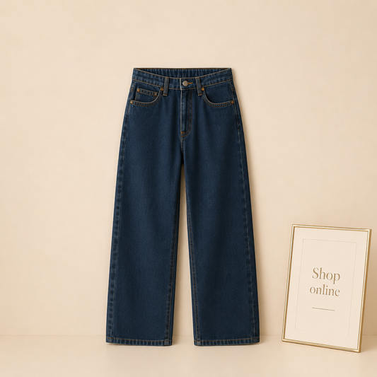 DARK BLUE WIDE LEG