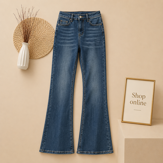 SKY BLUE BLUE BELL BOTTOM