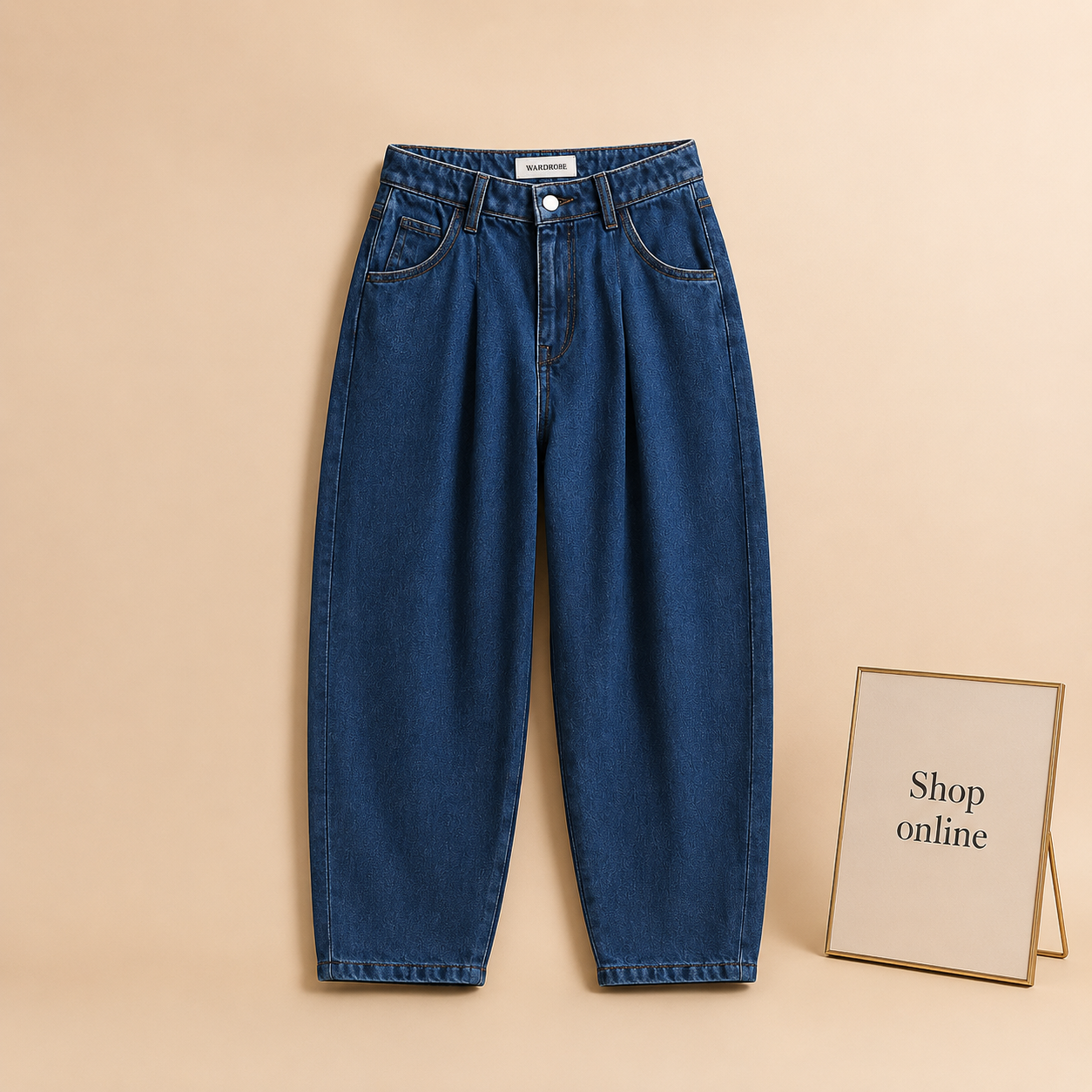 MID BLUE MOM JEANS